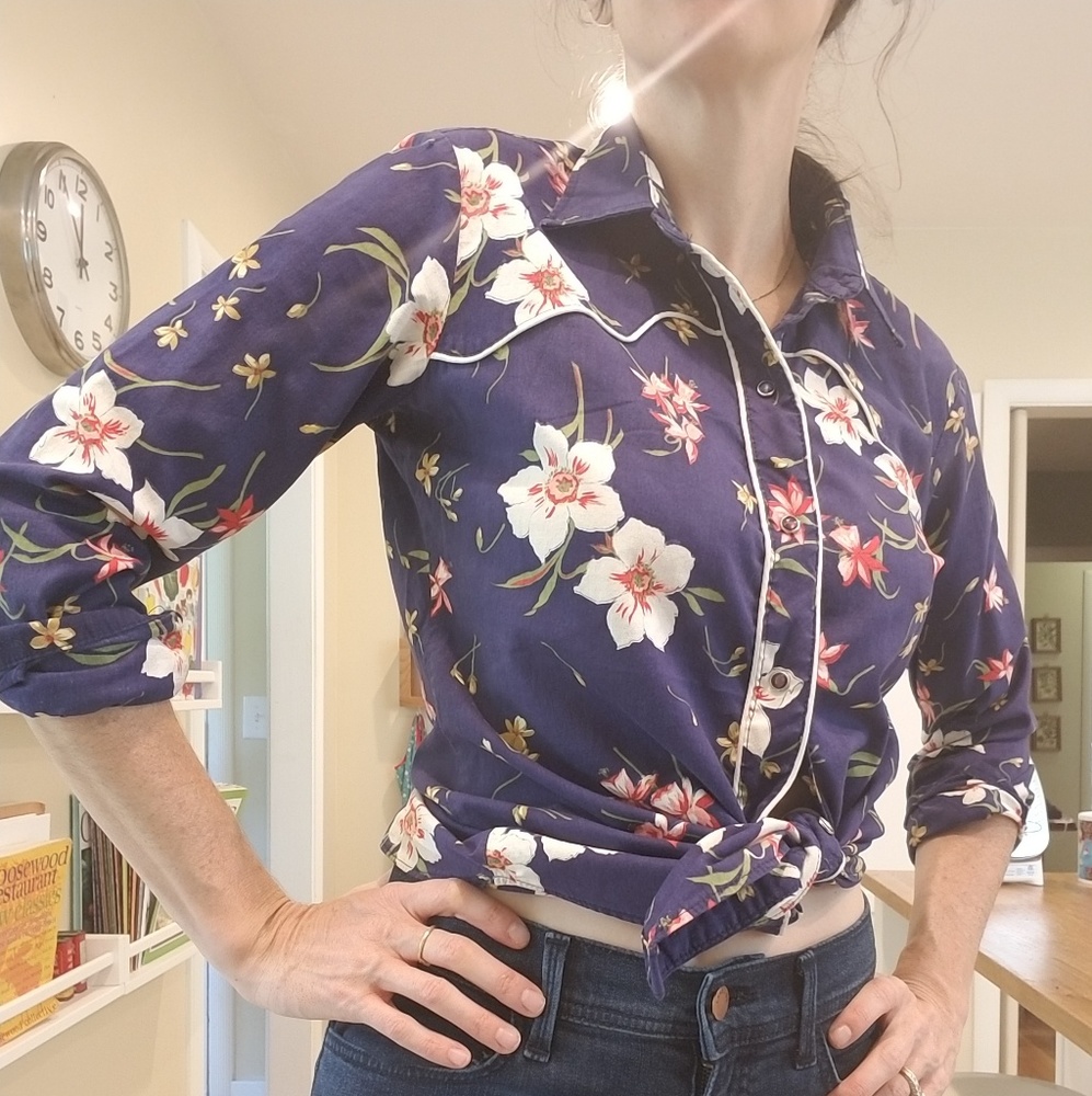 Vintage womens cowboy shirt